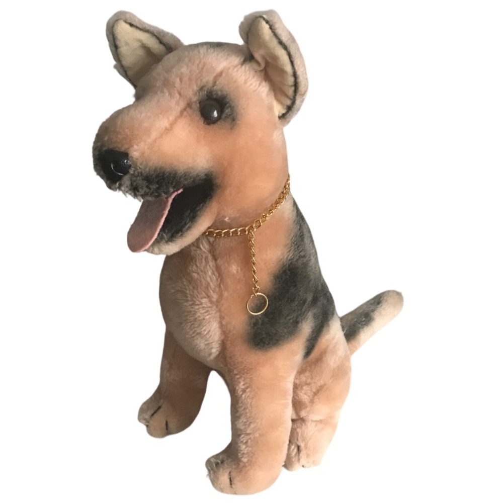 Vintage 1975 R. Dakin & Co. Plush German Shepherd Dog Made In Korea